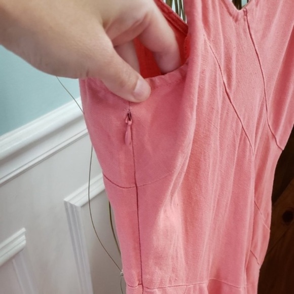 Garnet Hill | Side Zip Linen A-Line Dress - Picture 5 of 6